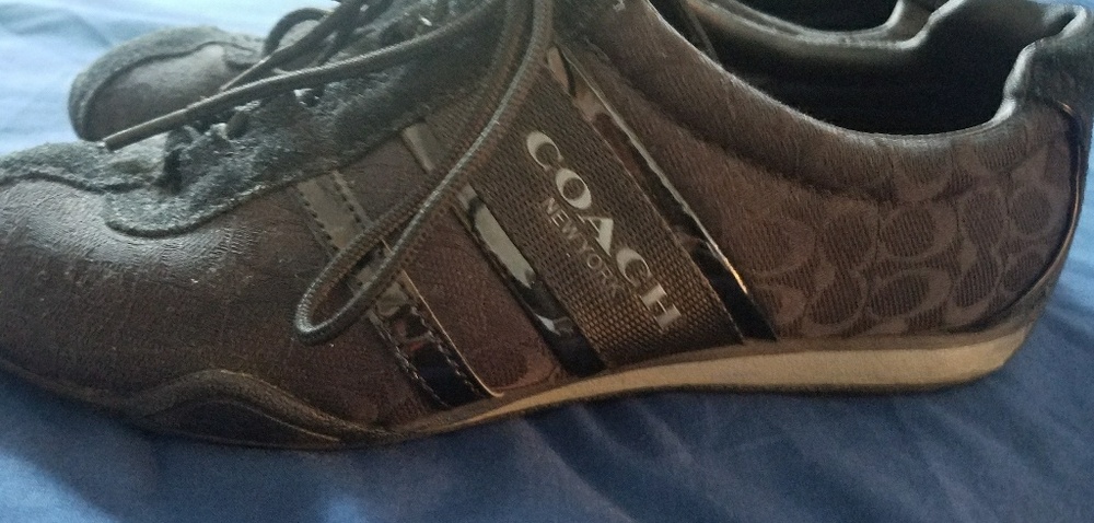 women's black athletic.coach shoes